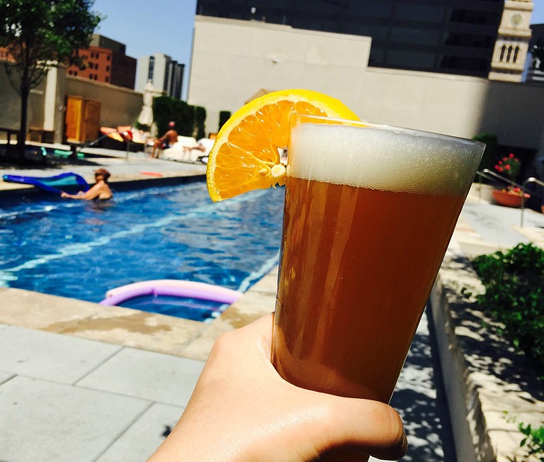 Four Seasons Hotel Denver Colorado Review. Great location, fabulous food, rooftop pool...the perfect place to stay in Denver. Denver luxury hotel, where to stay in Denver. @fsdenver @fourseasons four seasons beer poolside