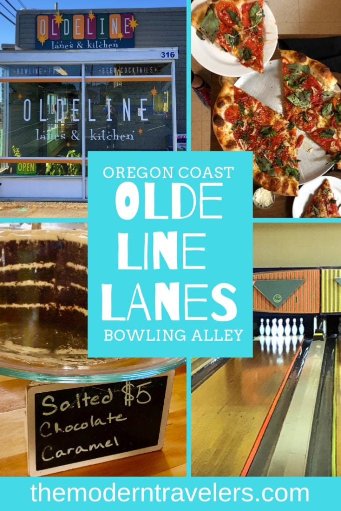 Best things to do in Lincoln City Oregon Coast, family friendly Oregon Coast, Bowling on the Oregon Coast, Lincoln City Must-Do. Olde Line Lanes and Kitchen Bowling Alley Review.