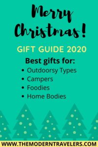 Holiday Gift Guide 2020, Best Gifts for Outdoorsy Types, Best Gifts for Foodies, Best Gifts for Home Bodies, Best Gifts for Travelers